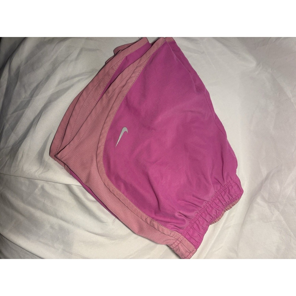Nike Dri-FIT Women's Pink Athletic Shorts Lightweight Elastic Waist - Picture 3 of 4